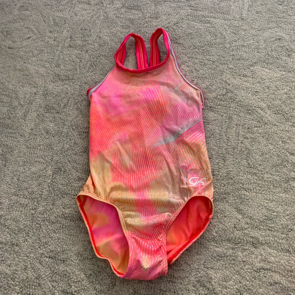 EUC GK Simone Biles limited edition gymnastics leotard Child Medium